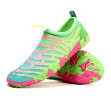 1 Paar Damen Wasserschuhe, schnelltrocknende barfuß Aqua-Socken zum Schwimmen, Strand, Outdoor-Sport, rutschfeste Softboden leichte Wasserschuhe für Schnorcheln, Bootfahren, Angeln, Wandern