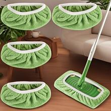 4pcs High Quality Reusable Mop Replacement Pads: Washable, Durable, Wet & Dry Use, High Absorbency, 2 Sizes