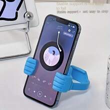 1 pièce Support de téléphone portable créatif pour les doigts, support de téléphone de bureau, support affaissé, support portable, design chiffre mignon, magasin de détail