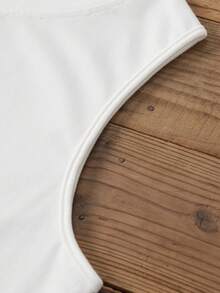 Customize Women's Tank Tops, Add Your Text, Choose Your Favorite Color And Font, Design Your Own Personalized Printed Short Sleeve T-Shirt, Anniversary Gift, Valentine's Day, Custom Gift, Valentine's Day, Custom Women's Tops, Gifts For Girlfriend/Family, Mother's Day Gifts, Birthday Gifts, Wedding Gifts, Etc. Text Customization, Tops, Women's Tops Text Printed Women's Tank Tops, Custom Women's Tops, Custom Summer Women's Crop Tops - White - View 4