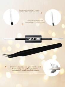 640PCS A DIY Eyelash Extension Kit - Mixed Lengths Of 10-16Mm, Featuring 10D, 20D, 30D, And 40D ,50D,60D,80D,100D Clusters, Cat Eye, Cosplay, Russian Volume, Natural, Thick, And Dramatic Styles, Including Adhesive And Sealing Glue, Tweezers, Beginner-Friendly, 0.07Mm Thickness, D Curl, Suitable For Home Use.
