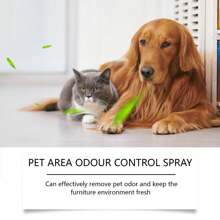 1pc/100ml Pet Odor Eliminator Spray, Containing Coconut Oil & Blackcurrant Extract, Effectively Removes Pet Odor From Pet Beds, Sofas, Carpets, Cages, Keeps Home Furniture & Indoor Pet Areas Fresh & Deodorized With Long-Lasting Fragrance