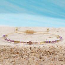 Uma pulseira de cristal boêmia simboliza a redução da ansiedade, adequada para uso diário, presentes para amigos, familiares, casais, presentes de aniversário e presentes de feriado.