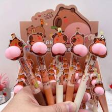 1pc Random Cute Panda Butt Squeeze Stress Relief Signing Pen, Adorable Highly Attractive Student Press-Type Ballpoint Pen Back To School
