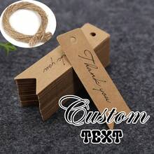 108pcsCustomized Thank You Tags, Kraft Paper Tags, Party, Wedding, Birthday, Gift Tags Bathroom Decor Fall Decor - Multicolor - View 9