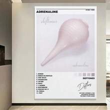 Framed Deftone Adrenaline Album Cover Poster Canvas Poster Wall Art Decor Print Picture Paintings For Living Room Bedroom Decoration Birthday Party Decor, Mother's Day New Year Easter Gift,  Home Living Room Office Wall Decor, Perfect Gift And Wall Decoration, Room Decor, Wall Art Decor, Wall Decor, Living Room. - Framed - View 2