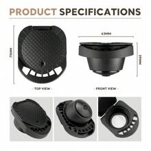 iCafilas 1 pieza Adaptador/Convertidor de cápsulas de café para máquinas de café Genio S/Piccolo XS, accesorios de espresso, color negro