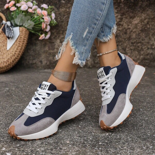 Women Inspired Fashion Sneakers 2025 New Spring/Autumn Chunky Casual Chunky Sneakers