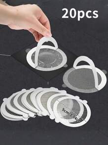 10/20/30 Pcs Shower Drain Hair Catcher Covers: Mesh Filter Stickers, Hair Catcher, Anti-Clogging Drain Mesh Stickers