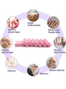 10/50pcs Mini Nail Polisher High Elastic Sponge Mini Tofu Shaped Double-Sided Nail Polisher And Polisher, Odorless, 100pcs/50pcs/20pcs, Suitable For Women, Families And Beauty Salons.
