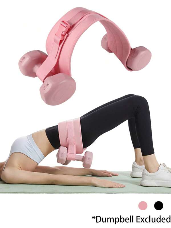 1pc Hip Resistance Band, Heavy Duty Hip Pad For Glute Bridge & Butt Exercise, For Dumbbell & Kettlebell Workout, Bow Step & Reverse Squat Pink&Black Gym Accessories, Sport, Gym, Home Exercise, Sport Accessories, Gym Accessories, CrossFit Accessories