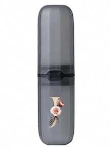 Hộp đựng bàn chải đánh răng di động A-Z với chữ và hoa vàng, giữ bàn chải đánh răng của bạn sạch sẽ mọi lúc, mọi nơi! Cốc đựng bàn chải đánh răng đa năng, Hộp đựng bàn chải đánh răng du lịch, Vỏ bọc cốc đựng bàn chải đánh răng di động - màu đen - Xem 23