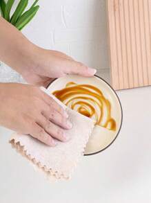 5/10pcs Luffa Cleaning Cloths, Kitchen Dishcloth, Non-Stick, Multi-Purpose Cleaning Cloths, Household Cleaning Rags, Bathroom Cleaning Towels, Durable Absorbent Cloths, Window Cleaning Cloths, Cleaning Supplies, Cleaning Tools