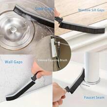 Hard Bristle Gap Cleaning Brush, 6-Piece Set Gap Cleaning Brush, Small Cleaning Brush, Tile Gap Cleaning Brush, Household Narrow Gap Cleaning Tool, Suitable For Bathrooms And Kitchens