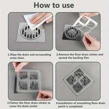30pcs Disposable Drain Filter Covers, Hair Catcher Shower Drain Filters, Floor Sink Filter Stickers, Bathroom Bathtub Accessories