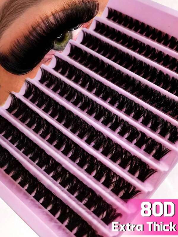 10 Rows 200PCS Individual Lash Clusters 30/50/80/100D D Curl 8-16mm DIY Lash Clusters Manga Lashes Extra Thick&Fluffy&Natural Look Reusable Individual Eyelash Extension Kit For Self Use At Home Or On-The-Go For Daily Life&Wedding&Dating&Party&Travel&Spring Day Lash Clusters,Eye Lash Clusters,Individual Eyelashes,Lashes,Fake Lashes