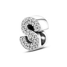 1 pieza Encantos con letra 26 caracteres alfabéticos en 3 estilos diferentes, cuentas de corazón plateadas y doradas, encantos para pulseras, collares, llaveros, cuentas para hacer joyas DIY, regalo único para amigos, familia y pareja
