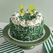 1pc Green Dinosaur Digit Candles - Jungle Green Dinosaur Digit Candles Glitter Digit Candles 0-9 Birthday Number Creative DIY, Glowing Wild Animal Birthday Cake Decorations, Suitable For People Who Love Cute Little Dinosaurs, Interesting Glowing Birthday Candles Cake Decorations For Birthday Party, Adult Party, Anniversary, Celebration Decorations