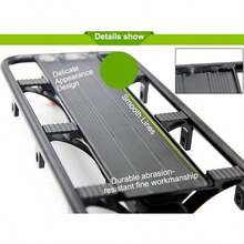 Bike Pannier Rack, 100KG Solid Bearing Bike Rack For Pannier Bags, Aluminum Alloy Mountain Bike Rear Rack Adjustable Bike Carrier Rack, Quick Release Rear Bike Rack Bike Accessories - 1 - View 8