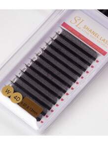 12 Rows 0.07 C/D/L Curl SHANEL YY 3DW 4DW Clover Lashes 8-15mm Automatic Flowering Premade Duoble Tips YY Handmade YY Cilios Type Natural Volume Eyelashes Extension