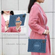 1 Custodia per tablet anti-caduta compatibile con M10 3rd 10.6" 2022/M10 FHD Plus/2a gen. 10.3" TB-X606/Honor Pad X8a/MatePad Se 11"/Redmi Pad SE 11", design a bolle pop-up a cartoni animati, antiurto con tracolla e penna (tablet non incluso)