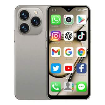 KLACK Teléfono inteligente Klack Pro, de 3 pulgadas, red 3G, 2 + 16GB ROM, sim Dual, Play Store,  mini smartphone, opción ideal para quienes buscan un dispositivo compacto sin sacrificar rendimiento - Entrega en 24/48 horas ¡GRATIS!