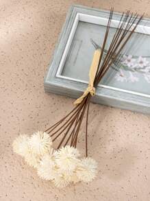 12/24 Stück künstliche Pflanze, Löwenzahn künstliche Blumen, künstliche Plastik Igelkugel Blume weiß braun, Fake Pflanze Heim Wohnzimmer Esszimmer Tischdekoration Weihnachtsartikel