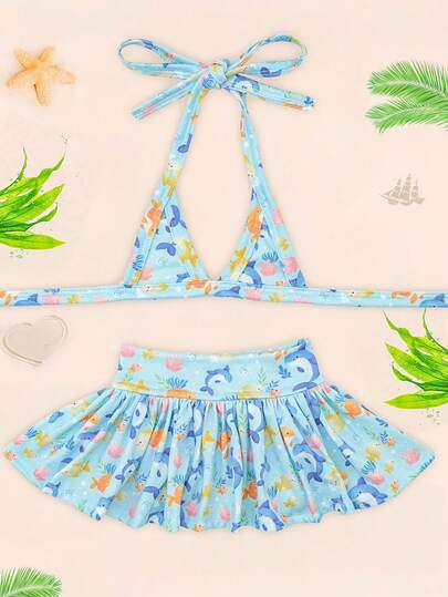 1 Set Bikini de baño para perros, traje de baño de verano para cachorros, atuendo de playa para gatos