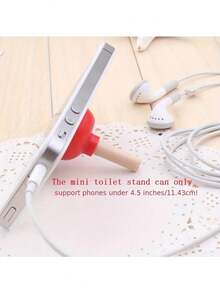 Silicone Toilet Suction Cup Phone Holder, Mini Novelty Party Accessory, Feather Free, No Need For Power, Home And Kitchen Decoration, Party Decoration | Fun Design | Durable Plastic | Phone Holder - Multicolor - View 7