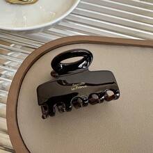 5 件/1 件优质金色标志优雅中号发爪马尾辫夹，复古时尚发夹套装，女士发夹发夹发夹发夹发夹，爪夹秋冬发饰，女士度假装扮