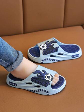 Children's Summer Slippers For Indoor And Outdoor Leisure, Comfortable, Non Slip, Soft Bottom, PVC Sole, Home Slippers