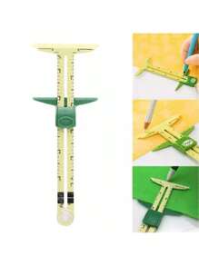 1pc High-Quality 5-In-1 Nancy Measuring Sewing Tool Kit, Includes Sliding Gauge Ruler, Markable Tool For Home Sewing, Quilting, Crafts - Durable Materials, Measurement Guide Markings, Multi-Function Sewing Accessories
