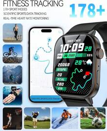 Smartwatch Women Men With Phone Function 2.01 Inch HD Fitness Watch With GPS Tracker Compass Outdoor IP68 Waterproof Sports Watch Sleep Monitor Heart Rate Smart Watch For Android IOS