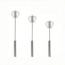 Cake DIY Whisk Kitchen Tool Egg Beater Baking Stainless Steel Manual Whisk - Handheld Mixer For Baking And Cooking, No Batteries Needed, Durable And Easy To Use, Handheld Egg Beater - 1PCS - View 2
