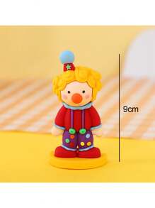 1/4/6pcs,Circus Theme Cake Topper Clown Jester Circus Animal Lion Elephant For 1st Happy Birthday Party Cake Decoration