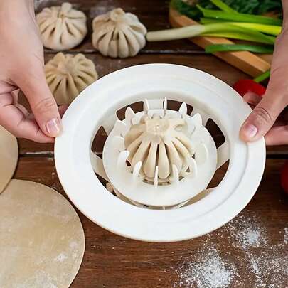 1pc Non-Stick Dumpling Mold - Plastic, Smooth Seamless Design, Suitable For Making Uniform Bread And Pastries, Convenient Kitchen Tool, Home Cooking Essential, Baking Necessity | Standardized Dumpling Mold | Kitchen Utensil, Dumpling Mold
