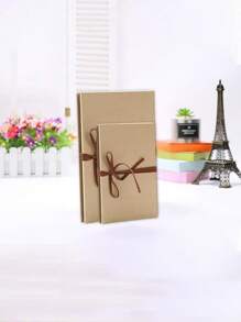 1pc 2025 Graduation Photo Album Scrapbook, For Room Decor, Photo Card Clips, Kpop Album Photo Cards, Gift For Boyfriend, Black Cowhide Paper Pages, 7"X5", 17 Folding Pages, DIY Notebook, Wedding Anniversary Memories, Travel, Guest Book, Christmas, Party, Guestbook, Birthday, Valentine's Day Gift
