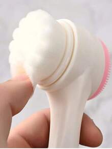 1pc Soft Silicone Facial Cleansing Brush, 2 In 1 Face Cleaning Brush, Facial Exfoliating Pore Deep Cleansing Brush, Double-Sided Manual Massage Deep Clean Pores Face Brush, For Massaging, Skincare Makeup Removal, Beauty Skin Care Tools, Facial Cleaning Tools, Personal Care And Cleaning Tools, Bathroom Gadget, Bathroom Accessories - Multicolor - View 7