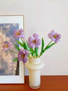 Tulipa Artificial Decoração para Casa Arranjo Floral Buquê de Casamento Flor Falsa Hastes em Vaso Decoração de Festa Centro de Mesa, Dia dos Namorados, Presente Formatura