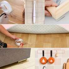 3/1 Piece Of Nano Adhesive Tape, Transparent Adhesive Tape, Transparent Adhesive Tape, Double-Sided Non-Permeable Adhesive, Reusable Strong Tape, Multi-Purpose Detachable And Washable Transparent Nano Tape, Suitable For Home/Office/Car Adhesive Items, Most Suitable For Home Decoration Tools, Non-Destructive Stickers, Wall Stickers Back To School