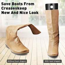 FoldTier 30 Pairs 60 Pieces Boot Shapers Form Inserts Boot Stand Up Inserts Tall Boot Inserts Shape Holders For Women Men Black About 11 X 16 Inches 28 X 40 Cm - as pic - View 6