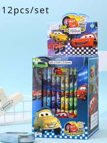 Sanrio Disney Car Neutral Pens, New Blue Doll Straight Pole Erasable Neutral Pen, Cartoon Hooded Needle Tube Water Pen Creative Stationery, High Aesthetic Erasable Water Pen Student Stationery, Perfect Graduation Gift, Birthday Gift Back To School