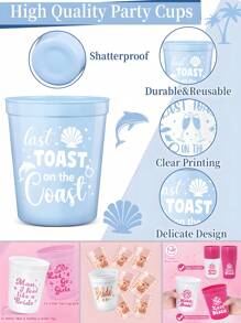 Bachelorette Party Cups Reusable Plastic Tumblers For Bridal Showers, Wedding Receptions, Pool Parties, Trips, Last Hurrah Celebrations, Summer BBQ, Hen Do Favors, Bachelorette Survival Kit Accessories, Tropical Luau, Christmas Night, BFF Gifts, Bachelorette Photo Props, Drinkware For Bride , Engagements, Christmas Reunion, Birthday Pool Party Cups