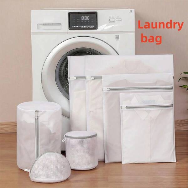 6/1 pièce Sacs à linge, sacs maillé épais pour le lavage des vêtements, set de sacs protecteurs de lavage pour sous-vêtements pour usage domestique