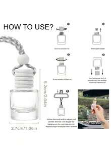 Aromaterapia para auto de 8ml, desodoriza el automóvil, elimina olores, mantiene el aroma, fragancia fresca de larga duración, lavanda, rosa, jazmín, sal marina, limón, apto para todo tipo de ropa, baños, dormitorios, armarios, salas de estar y ambientadores de automóvil - Varias fragancias - Ver 11