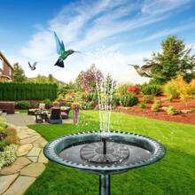 Solar Fountain Pump, Upgraded Model With 8 Nozzles, Solar Powered Bird Bath Fountain Suitable For Pond, Garden, Bird Bath, Fish Tank, Outdoor Independent Solar Water Pump Floating Fountain