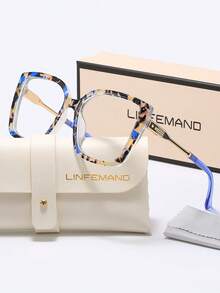 LINFEMAND نظارات زينة ديكوريه على شكل عين القطة مقاس كبير من علامة لينفيماند الكلاسيكية للنساء، مناسبة للاستخدام اليومي والتصوير الفوتوغرافي والسفر والهدايا في المناسبات - LH3240 - مشاهدة 12