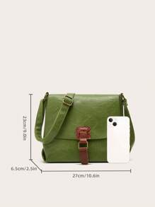 zijinling New Fashionable Classic Versatile Women Shoulder Bag, Simple College Style Casual Crossbody Satchel