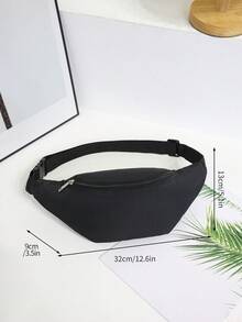1pc Plain Running Waist Pack, Fanny Pack, Color Stripes Crossbody Chest Bag, Belt Bag, Sling Purse, Waist Bag, Outdoor Sport, Travel, Versatile Daily Shoulder Bags Graduation School Supplies