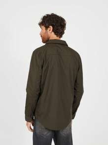 brave soul Classic Shacket - Khaki - View 5